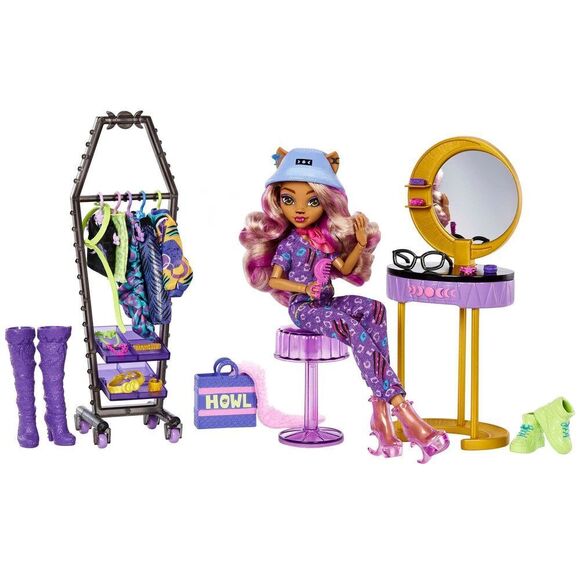 Monster High Doll And Playset, Clawdeen Wolf Boo-Tique Studio With Fashion Acce - Picture 1 of 15